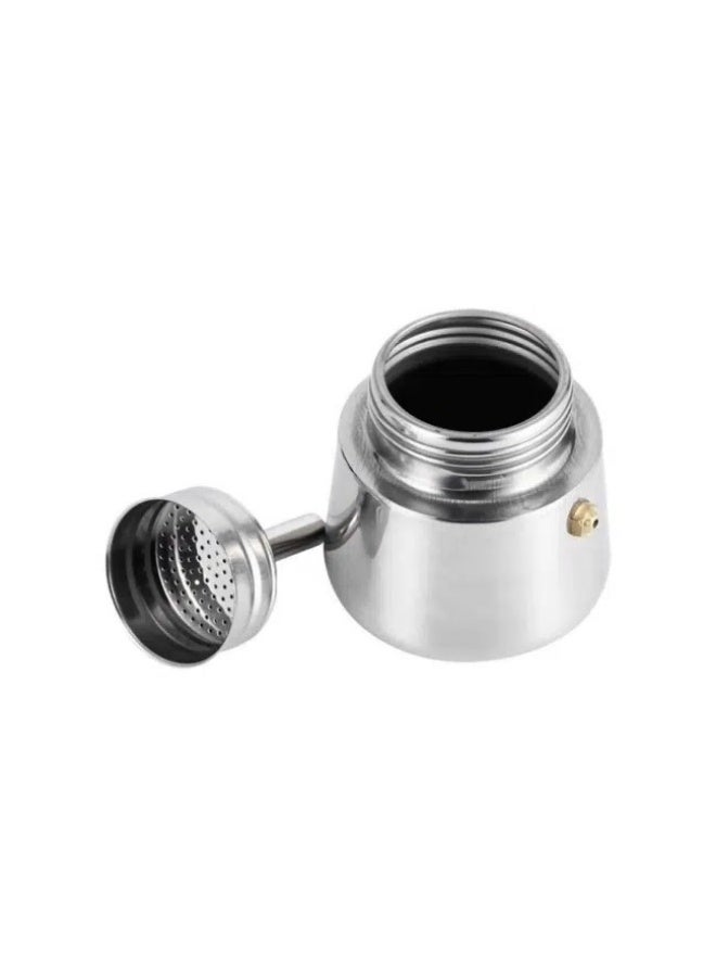 Stovetop Espresso Maker 4 Cups – Stainless Steel Moka Pot Coffee Maker with Heat Resistant Handle – Classic Italian Style Coffee Brewer - Image 4