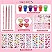 Lumiparty Valentines Day Gifts for Kids28 Pack Valentines Day Stationery Kids Includes Pencil Erasers Cards Stickers Stamper for Kids Valentines Day Party Favor Supplies School Classroom Exchange - Image 4
