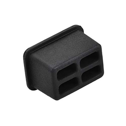uxcell 20pcs SFP-A Silicone Protectors Port Anti Dust Cap Cover Black - Image 4