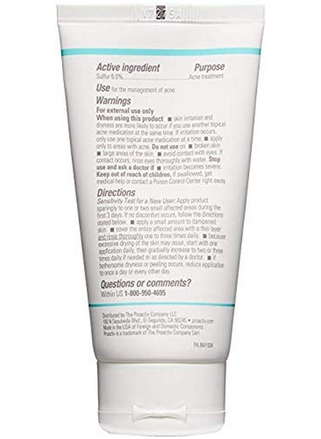 Proactiv - Proactiv Skin Purifying Acne Face Mask and Acne Spot Treatment, Detoxifying Facial Mask with 6% Sulfur, 90 Day Supply, Cream, 3 Oz - Image 1