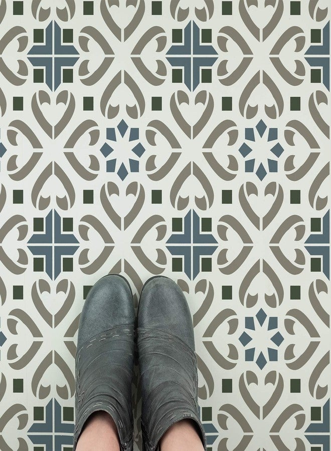 Stencil Revolution Inima Tile Stencil - Reusable Floor Tile Stencils for Painting Custom Floors, Walls, Furniture and More! - Image 2