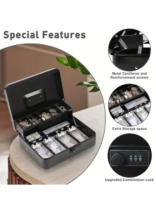 Pink Large Capacity Cash Coin Savings Box Password Lock Heavy Duty Iron Construction - Image 4