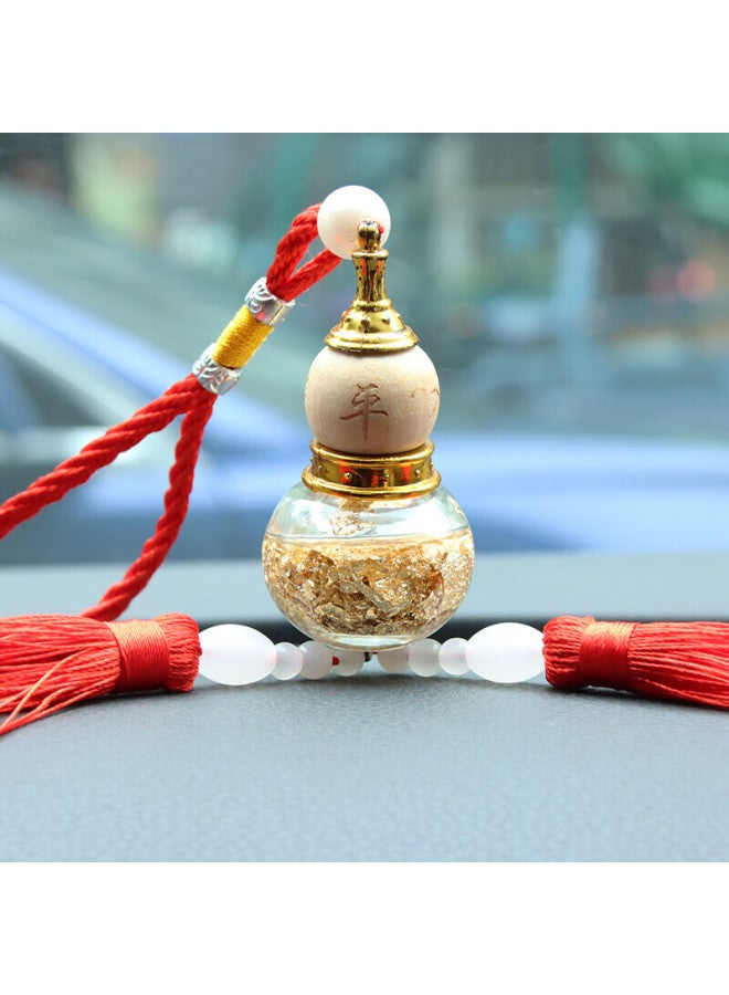 Extreme Space Jidukongjian Car Pendant For Men, Gourd-shaped Perfume Charm, Rearview Mirror Decoration, Safety Amulet Pendant, Gold Foil Versio - Image 2