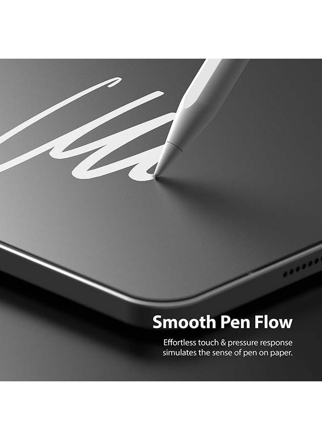 NIBEMINENT Pack Of 2 Paper Touch Hard Film Screen Protector For Apple iPad Air 4 10.9"/ Pro 11" 4th/3rd Gen Anti-Fingerprint Matte PET Pen Tip Wear Protection Clear - Image 5