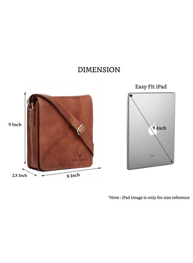 WildHorn Genuine Leather Sling Bag for Men | Minimalist, Spacious & Durable | Flap Closure | Adjustable Strap | 1-Year Warranty - Image 3