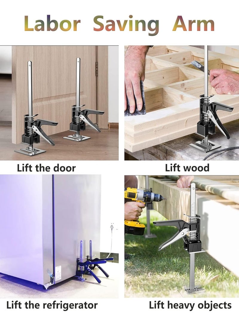 Labor Saving Arm 2PC ，39.5cm Height Regulator Hand Lifting Tool ruler with scales，Lifter Jack for Installing Cabinets Door And Wooden Panel Lifting Cabinet Board Lifter - Image 3