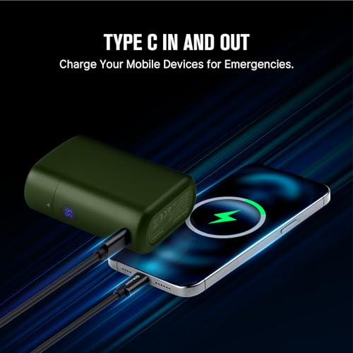 OLIGHT Baton4 Premium Edition EDC Flashlights 1300 Lumens with Type-C Charging Box, Powered by Rechargeable Battery, Small Bright Light IPX8 Waterproof for Emergencies Outdoors (OD Green) - Image 4