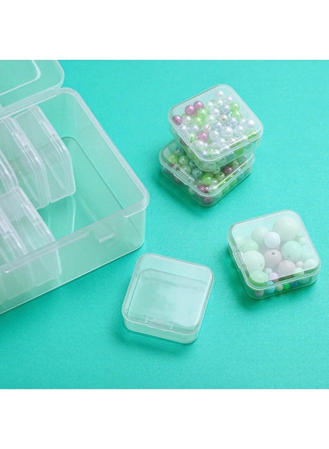 SUPVOX Supvox® 15 Pcs Transparent Jewelry Organizer Box Set, Plastic Storage Cases for Earrings, Ear Studs, Rings, Necklace, Multi Purpose Small Storage Case for DIY Crafting, Beading, Diamond Painting  - Image 2