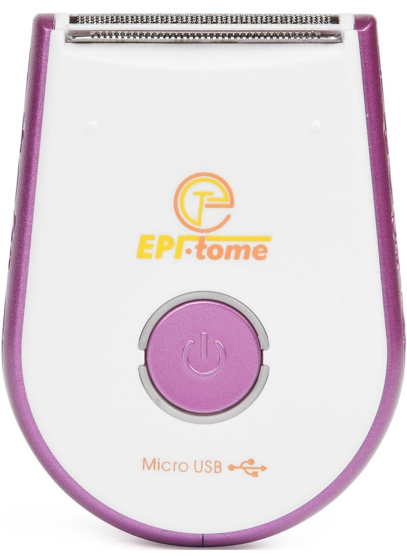 Epitome - Epitome Mini Bomber USB Charging Travel Portable Hypoallergenic Sensitive Cordless Wet or Dry Body Ladies Cute Little Shaver - Image 1