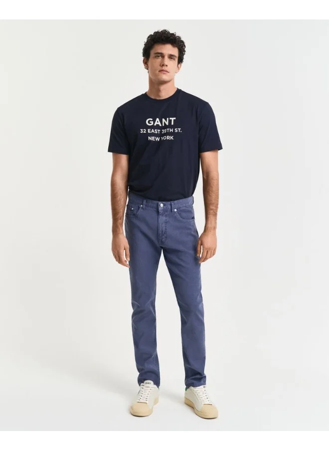 غانت SLIM COT/LINEN JEANS