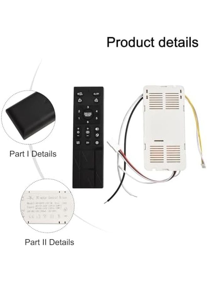 Ceiling Fan Remote Control Kit 6 Speed Wireless Dimmer for 110V 265V AC Fans - Image 3