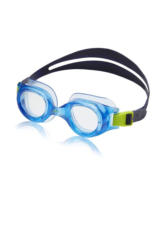 Speedo Unisex-child Swim Goggles Hydrospex Ages 6-14, Speedo Blue/Clear