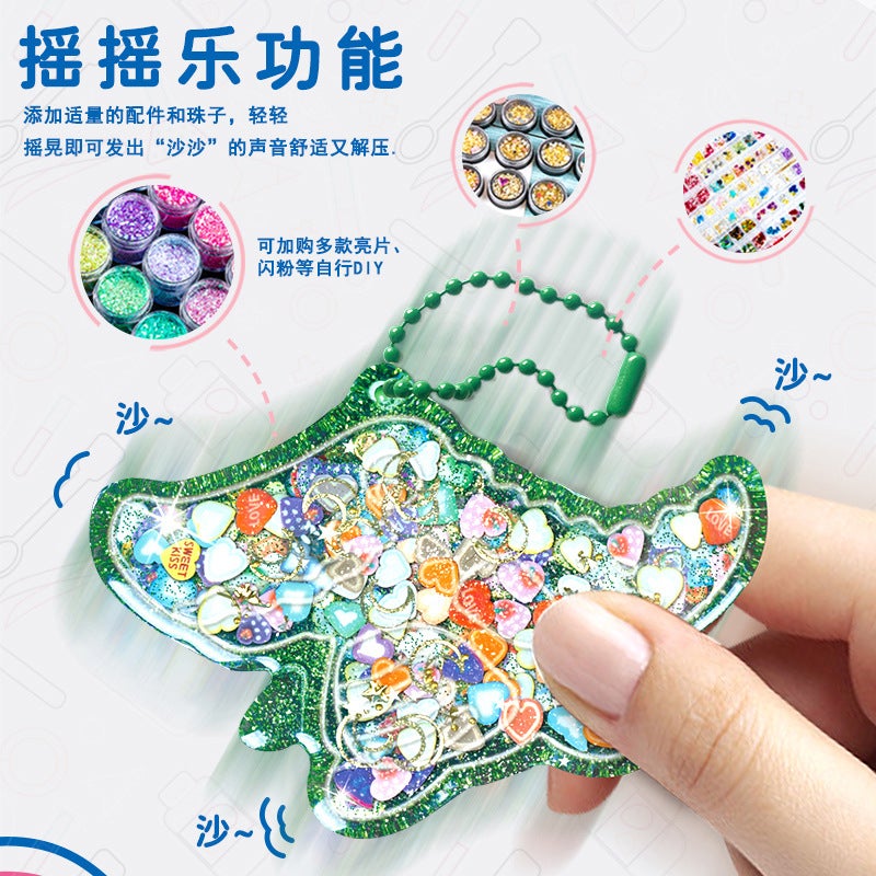 Resin Crystal Epoxy Girl Handmade Diy Material Package Creative Keychain Pendant Children'S Toys - Image 5