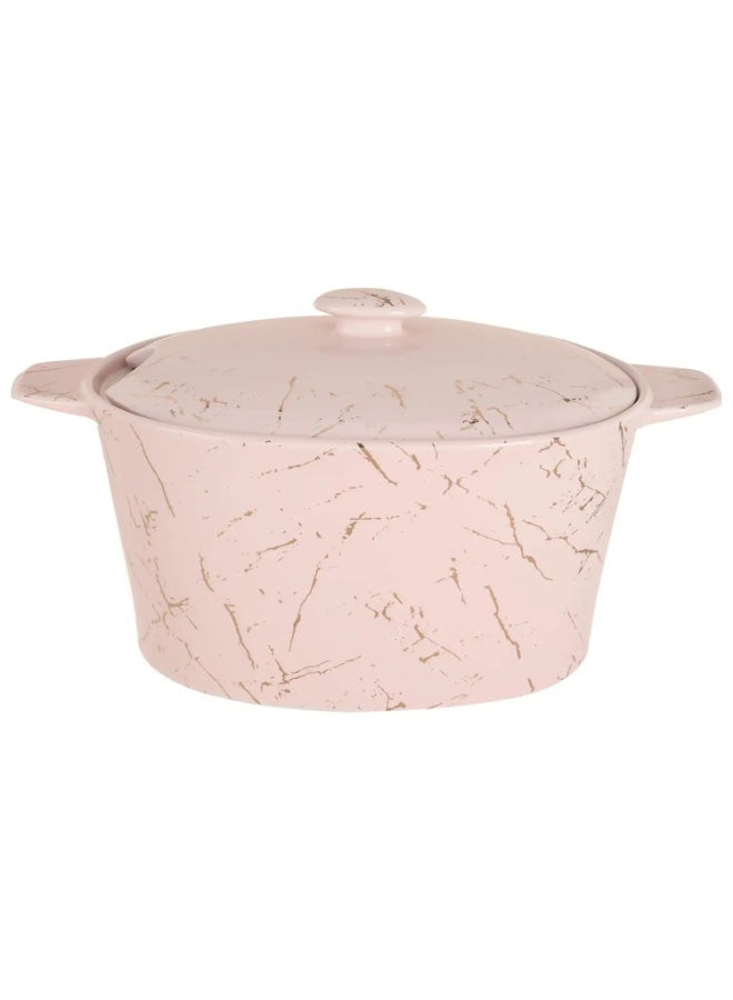 لوتس طقم شوربة رخامي بغطاء مع بولات تقديم وحامل معدني – 7 قطع - Image 3