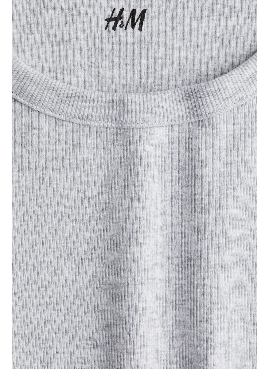 اتش اند ام Ribbed Cotton Dress