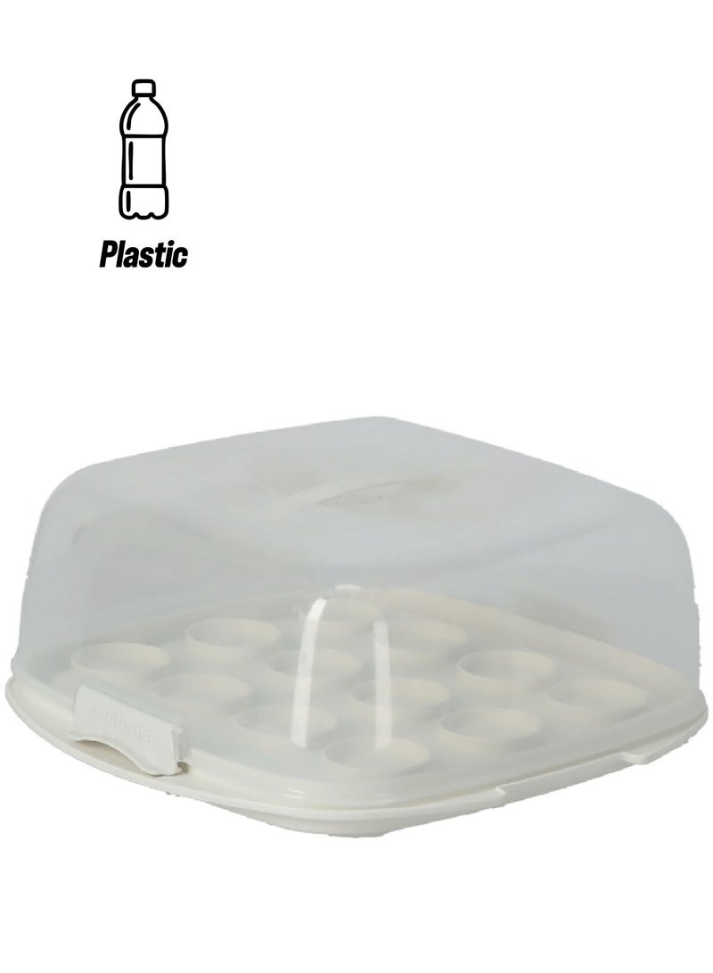 سيستيما حامل كب كيك من  أبيض 8.8 لتر 1260 - Image 1