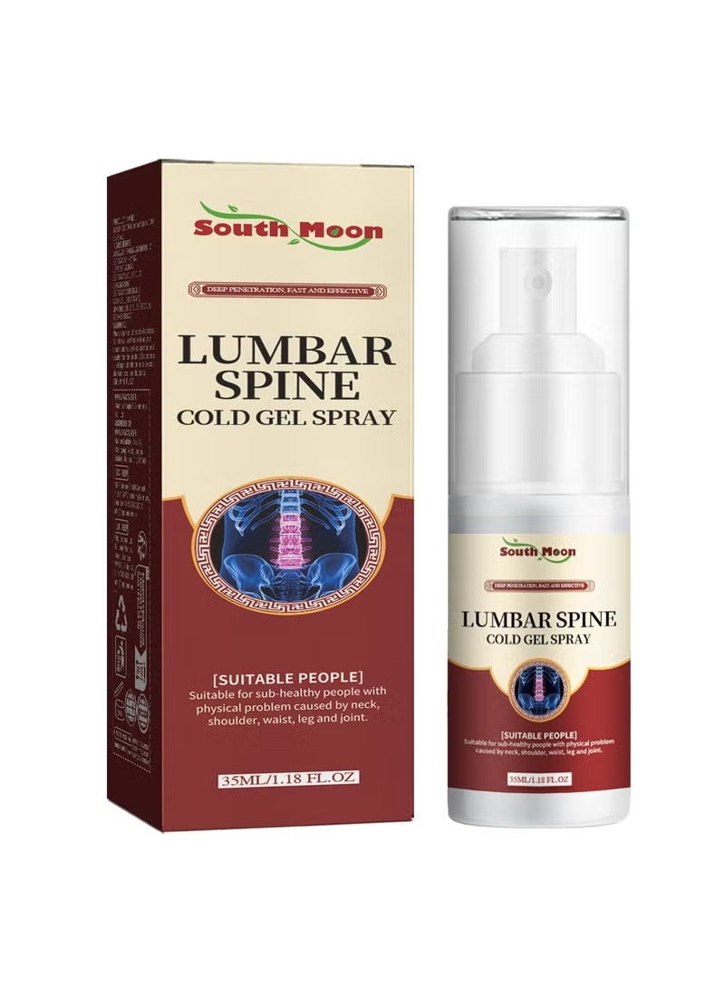 SOUTH MOON Lumbar Spray, Relieves Back Pain,Plant Herbal Ingredients, Suitable For Shoulders, Neck, Waist, Legs, Knee Joints And Other Parts 35ml  - Image 1
