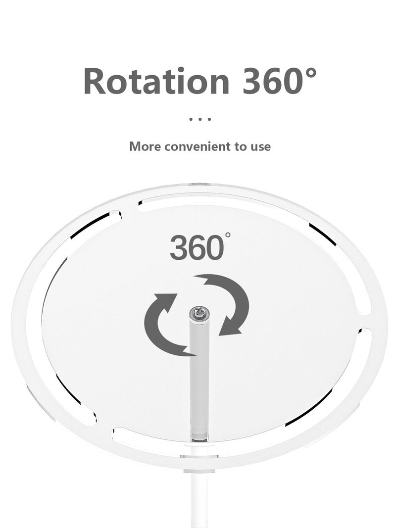 Ausalivan Acrylic Sunglasses Holder Stand Clear 360 Rotating  Eyeglasses Display Rack  Clear Eyewear Room Tabletop Glasses Storage Organizer (Acrylic Toroidal Sunglasses Stand) - Image 4