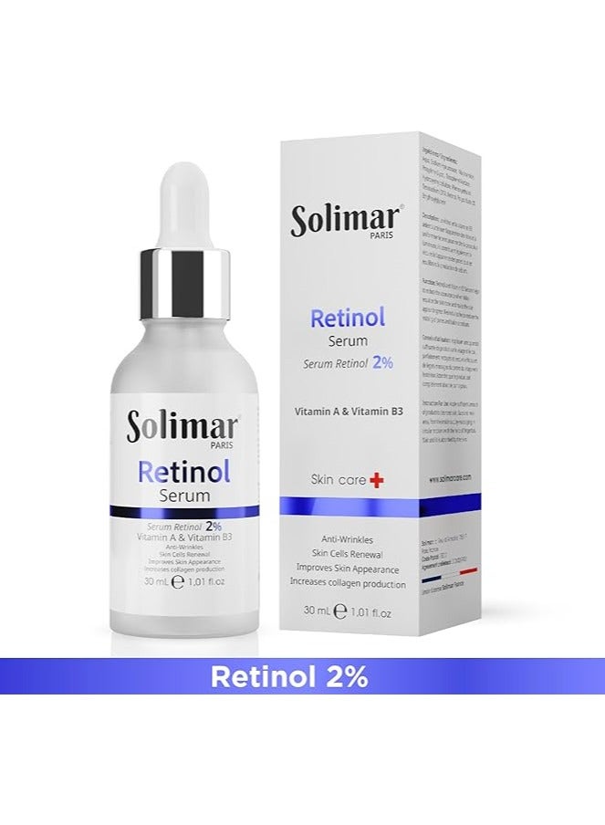 Solimar Paris سيروم ريتينول سوليمار باريس 30 مل - يقشر، يقلل من الخطوط الدقيقة ويفتح المسام - Image 2