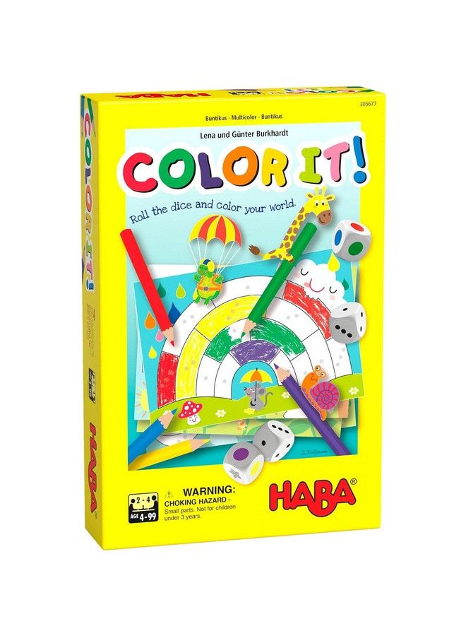 HABA Color It! A Roll & Write Coloring Game With 2 Variants - Image 1