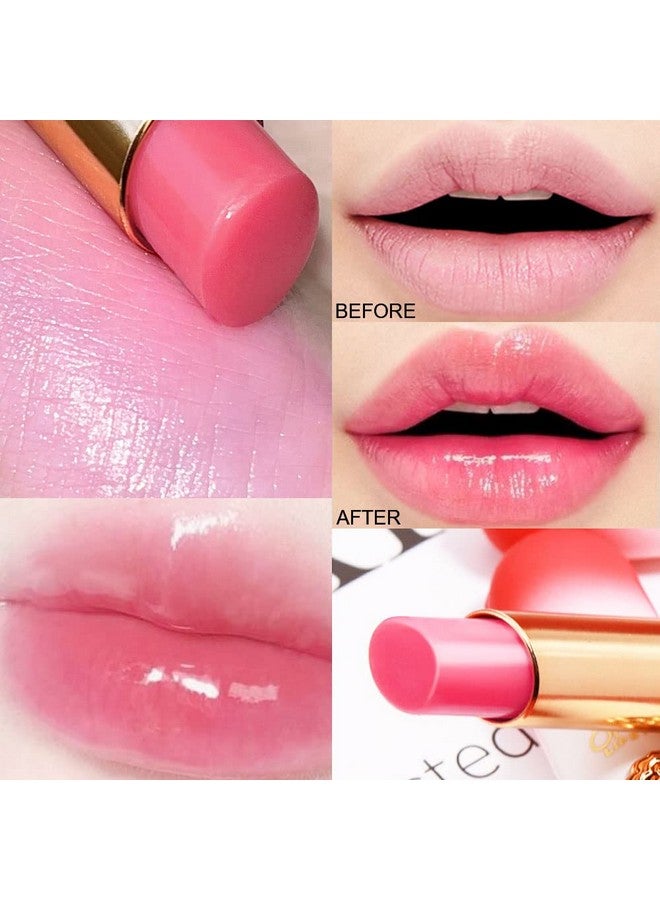 بينج بروش أحمر شفاه متغير اللون من بينغبروش، قطعتان، لون الفراولة، كوين، PH Mood، ملمع شفاه طويل الأمد، مرطب شفاه، ملون شفاه سحري، مجموعة أحمر شفاه مرطب للنساء - Image 3