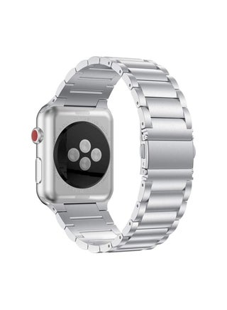Stainless Steel Strap Metal Bracelet for Apple Watch Series 6/5/4/3/2/SE - 38/40 mm - pzsku/Z3903CC13A145A8EF181AZ/45/_/1627574485/c2bf15ac-4321-4566-b45f-ecfcbebc69a2