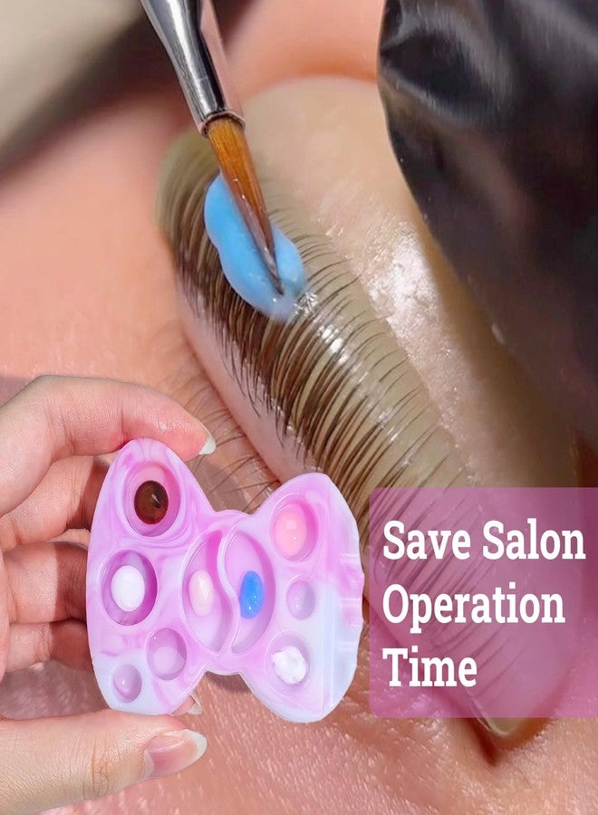 PERMANIA Lash Lift Silicone Plate, 11 Function Lotion Palette for Lash Lift & Brow Lamination Makeup Beauty Tool (Purple) - Image 5