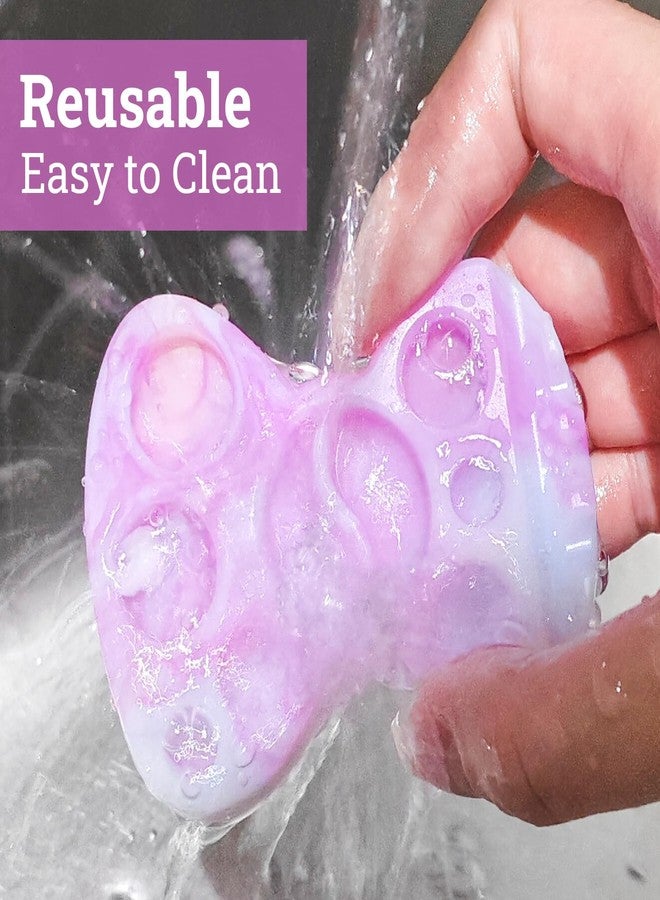 PERMANIA Lash Lift Silicone Plate, 11 Function Lotion Palette for Lash Lift & Brow Lamination Makeup Beauty Tool (Purple) - Image 3