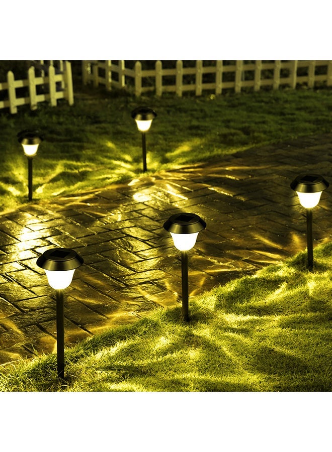 NIBEMINENT 4 Piece Solar Powered Garden Lights Warm White 22x11x14centimeter - Image 2