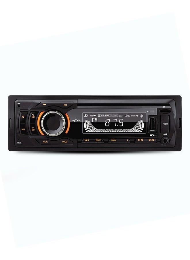 myTVS myTVS Universal Single DIN MP3 Car Media Player for All Cars with Bluetooth| Car Stereo System (Music & Charging), AUX in, FM, Hands Free Calling & Remote Control | TMP-54  - Image 1