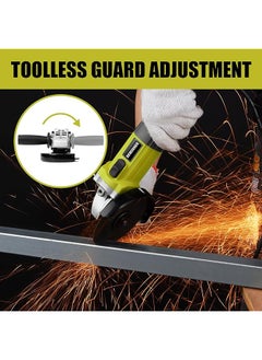 DEWINNER Angle Grinder Corded Cutting Grinding Polishing With Disc Side Handle 850 W 220 240 V Cutter Adjustable Pin 115Mm+ 6 Discs  - Image 2
