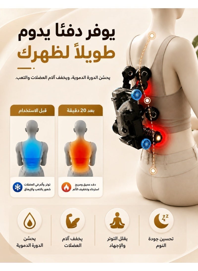 Relax Smart Professional full-body massage chair with human-touch massage and 4D body contour scanning sensor. - Image 5