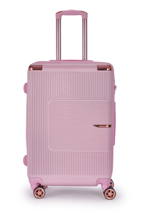 ليمرا طقم شنط سفر مكون من 6 حقائب أمتعة لون وردي بمقاس 32"/28"/24"/20"/15"/12 انش
