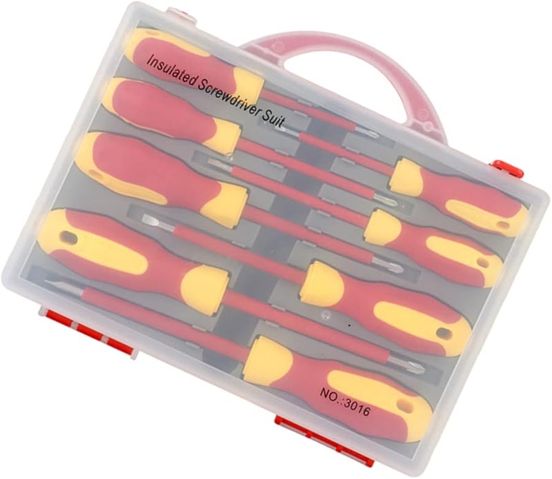 مجموعة مفكات معزولة من كروم فاناديوم، أدوات يدوية، مجموعة إصلاح محمولة للكهربائيين - Image 2