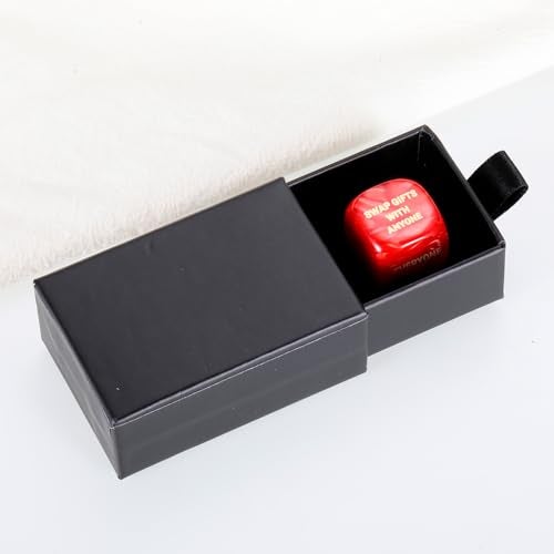 Delujouberst Valentine Dice Santa Swap Gift Exchange Dice Christmas Exchange Dice Games for Women Men Adults Exchange Gifts for Family Party Christmas Stocking Stuffers Secret Santa Gag Dices for Her Him - Image 5