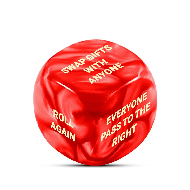 Delujouberst Valentine Dice Santa Swap Gift Exchange Dice Christmas Exchange Dice Games for Women Men Adults Exchange Gifts for Family Party Christmas Stocking Stuffers Secret Santa Gag Dices for Her Him - Image 3
