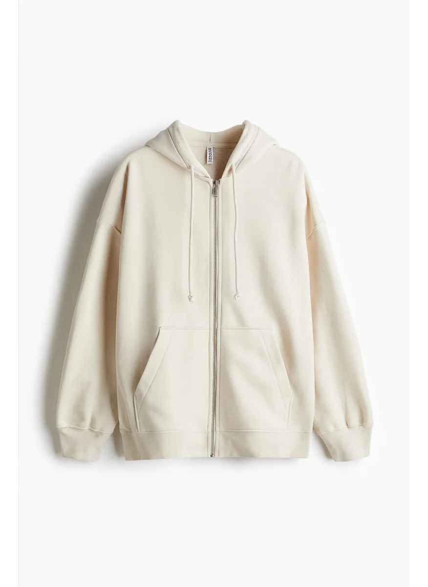 H&M Oversized Zip-Through Hoodie