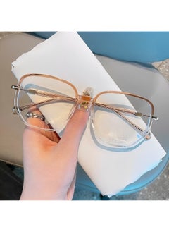 REOCLE Women's Anti-Blue Light Reading Glasses Portable Fashion Ultra Light Reader Large Frame Multifocal Glasses Computer Readers  - Image 1