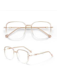 REOCLE Women's Anti-Blue Light Reading Glasses Portable Fashion Ultra Light Reader Large Frame Multifocal Glasses Computer Readers  - Image 2