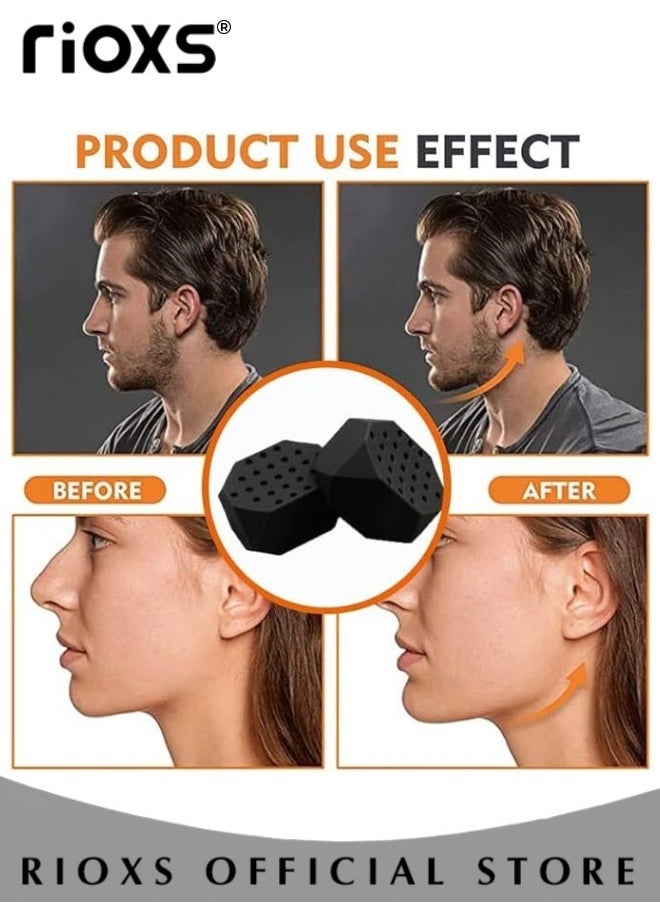 RIOXS Resistance Levels (5 pcs) Silicone Face Massagers Tablets for Beginners Intermediate Advance Users Jawline Sculptor Powerful Jaw Workout Face Massagers Slims Tones the Face  - Image 2