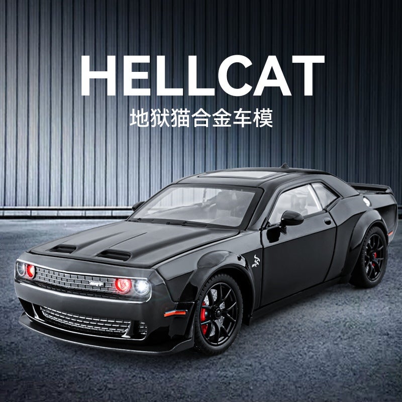 1/24 Dodge Hellcat Alloy Car Model Toy White-boxed - Image 3