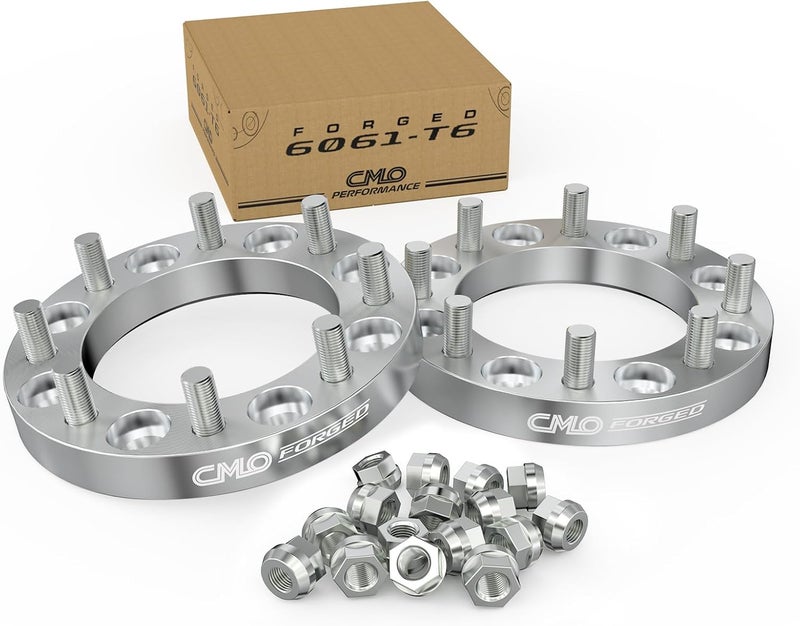 Customadeonly 2 Pieces 1" 25mm Wheel Spacers Adapters 8x6.5 for Chevy GMC - Image 1