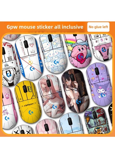 Anti-slip Mouse Stickers Logitech GPW One Or Two Generation GPROX Special All-inclusive Sweat-absorbent Anti-sweat Hand Stickers Lizard Skin-Color:GPW Second Generation ]