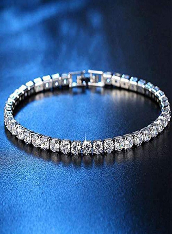 Thrillz Bracelets For Women AAA Cubic Zirconia Silver Plated Stylish Silver Bracelet For Women Girls Love Gifts Women's Jewellery - Image 5