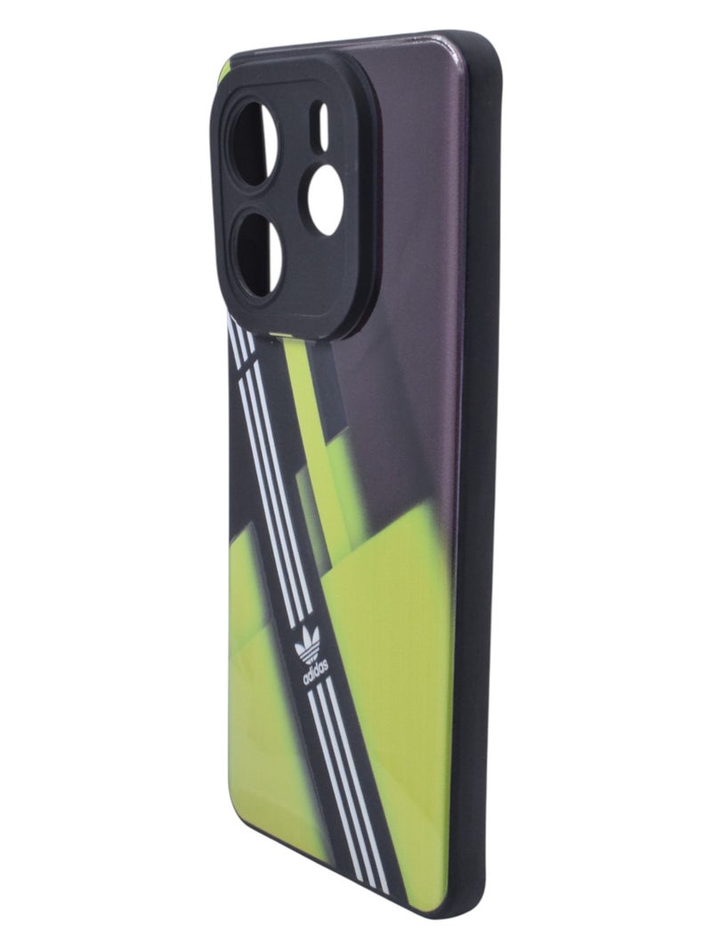 Adidas Plastic Back Cover For Xiaomi Redmi Note 14 - Multicolour - Image 3