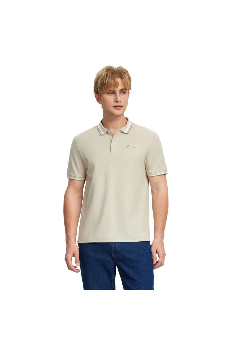 GIORDANO Men's Brown Polo Shirt
