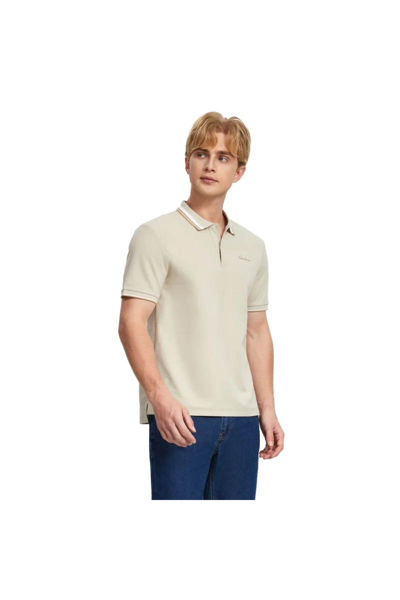 GIORDANO Men's Brown Polo Shirt