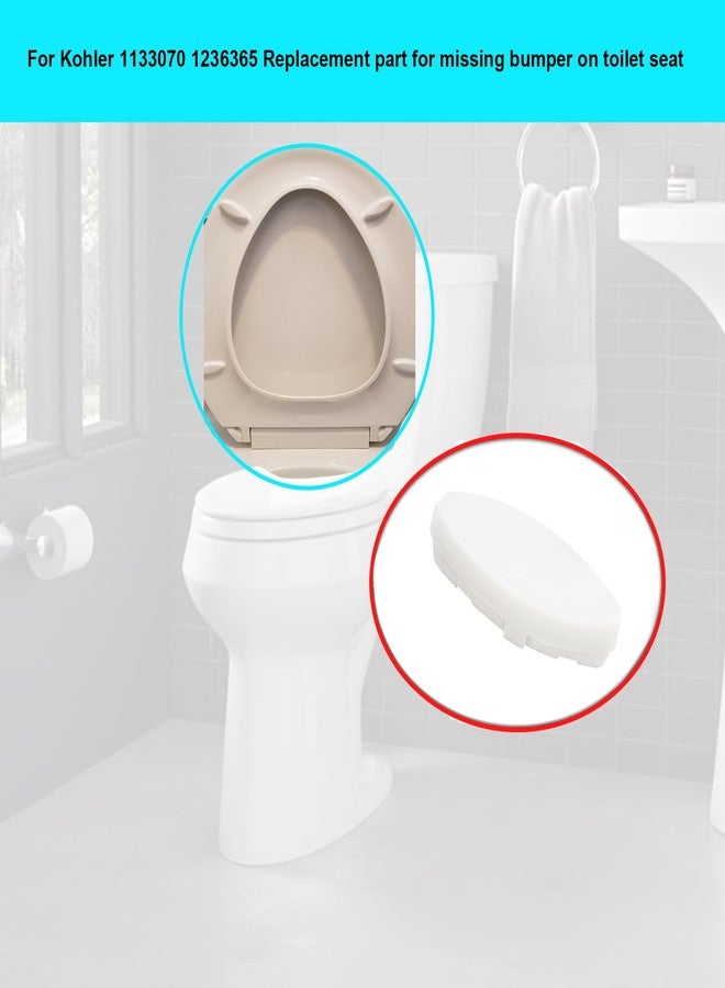 DZQPPC Toilet Seat Bumper for Kohler 1133070 1236365 Replacement Parts Set of 4 - Image 4