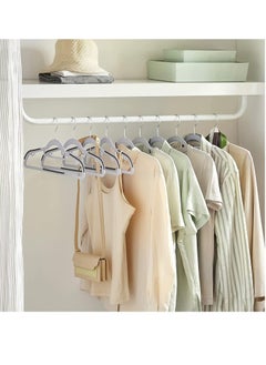 TYCOM Clothes Hangers Heavy Duty Durable Standard Clothes Hanger Plastic Suit Coat Shirt Hangers 50 PACK Space Saving Clothes Hanger with Rubber Coating 16.5Inches - 50pcs  - Image 4