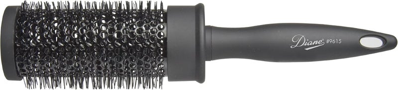 Diane Thermal Round Charcoal Brush, 1 3/4 Inch - Nylon Bristles with Bamboo Charcoal Infusion